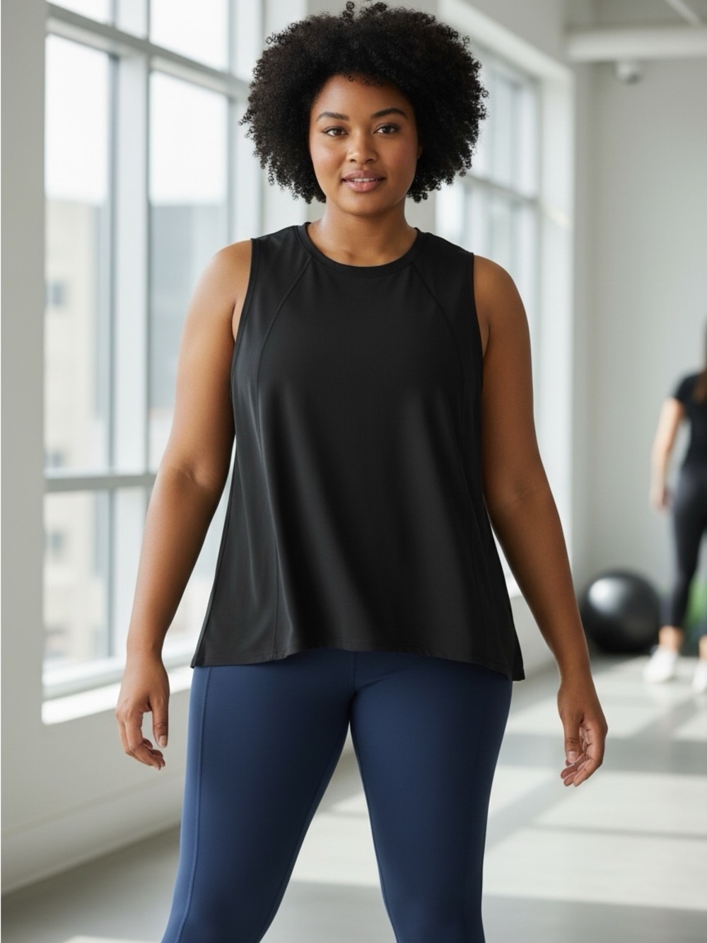 3 for $10 Tuff Athletics Black Women's Performance Tank Top #1011